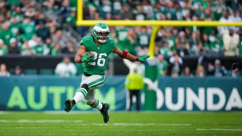 ¡Cerca del récord! Saquon Barkley no jugará el partido de Eagles contra Giants