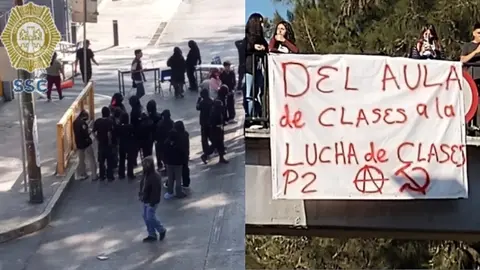 Caos vial por bloqueo en circuito interior por presuntos alumnos de la Prepa 2 de la UNAM