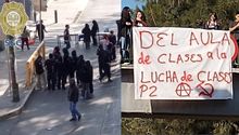 Caos vial por bloqueo en circuito interior por presuntos alumnos de la Prepa 2 de la UNAM