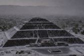 Teotihuacan amanece blanco intensa granizada sorprende a visitantes y habitantes