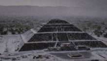 Teotihuacan amanece blanco intensa granizada sorprende a visitantes y habitantes