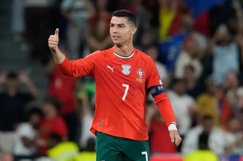 Cristiano Ronaldo en celebración con la Selección de Portugal | AP