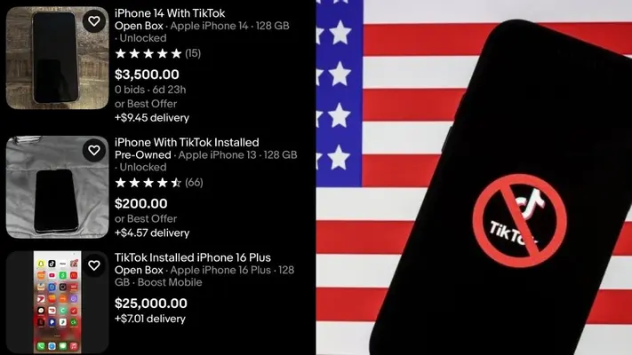 iPhones con TikTok instalado se venden por miles de dólares en eBay