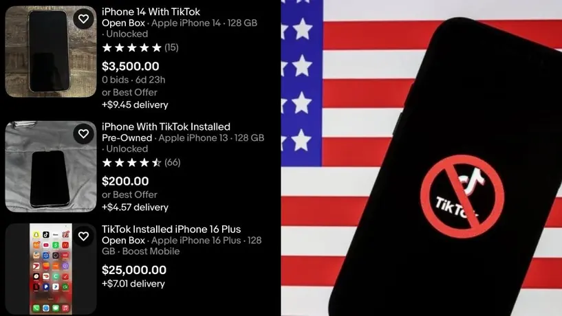 iPhones con TikTok instalado se venden por miles de dólares en eBay