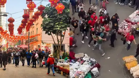 VIDEO: Comerciantes protagonizan riña en el barrio chino de la CDMX