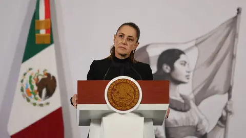 La presidenta Sheinbaum aseguró que hoy México amanece con más tranquilidad/AP