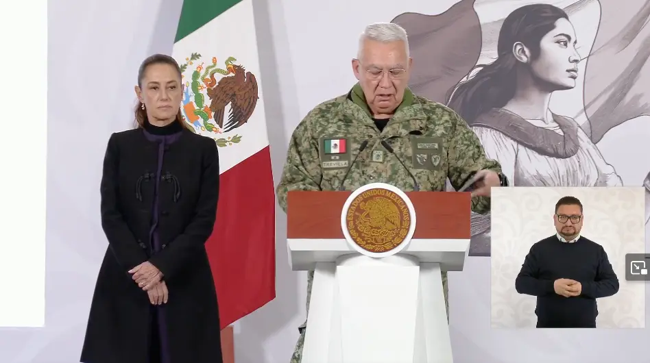 El secretario de la Defensa Nacional, Ricardo Trevilla Trejo, explicó que el capo cayó al visitar a una pareja sentimental / Especial