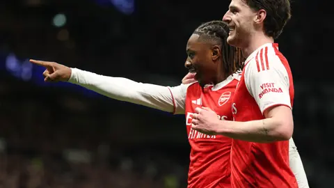 Eberechi Eze y Declan Rice | AP