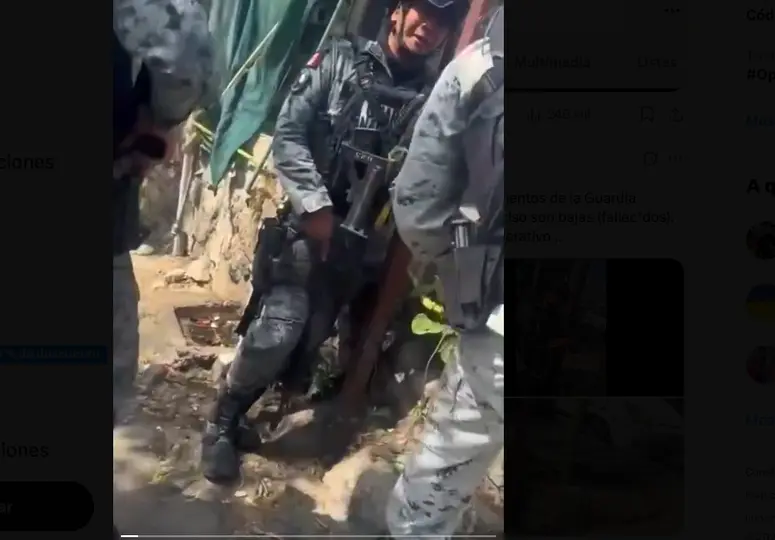 La Sedena informó que siete integrantes del CJNG murieron durante el enfrentamiento./ Captura de pantalla