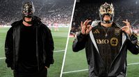 ¡WWE se pone Black & Gold! Dragon Lee y Rey Fénix estuvieron presentes en la goleada de LAFC al Inter Miami de Messi