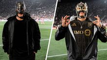 ¡WWE se pone Black & Gold! Dragon Lee y Rey Fénix estuvieron presentes en la goleada de LAFC al Inter Miami de Messi