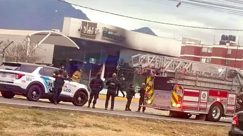Por fortuna, no se reportaron personas heridas tras los incendios y balaceras a los bancos / Redes Sociales