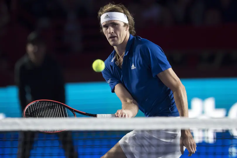Alexander Zverev durante el partido de exhibición contra Roger Federer en 2019 | MEXSPORT
