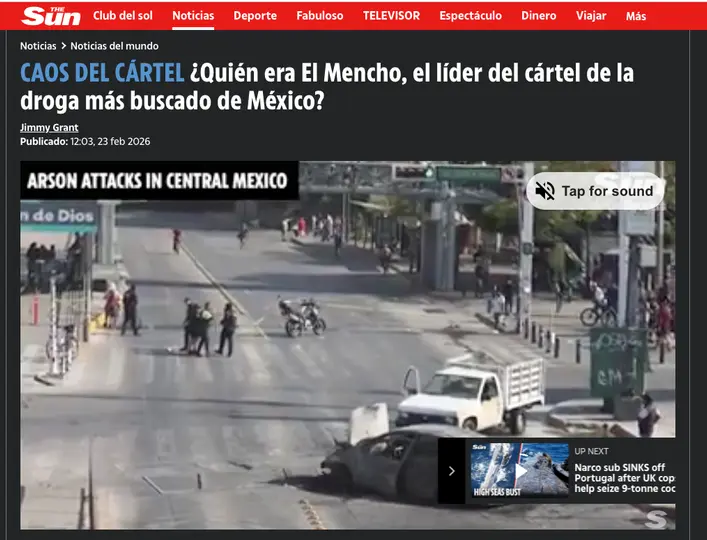 Nota de The Sun l CAPTURA