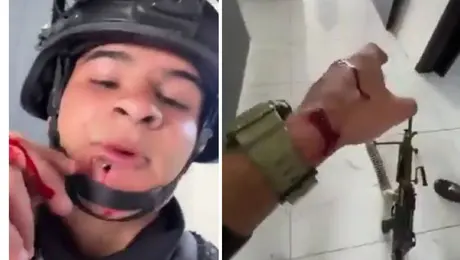 VIDEO: Militares y Guardia Nacional muestran impactantes secuelas tras enfrentamiento con el CJNG