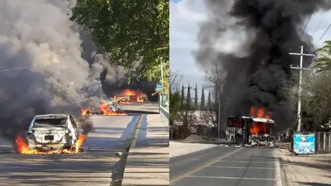 Transportistas enfrentaron retrasos por bloqueos en tramos estratégicos del país./ X