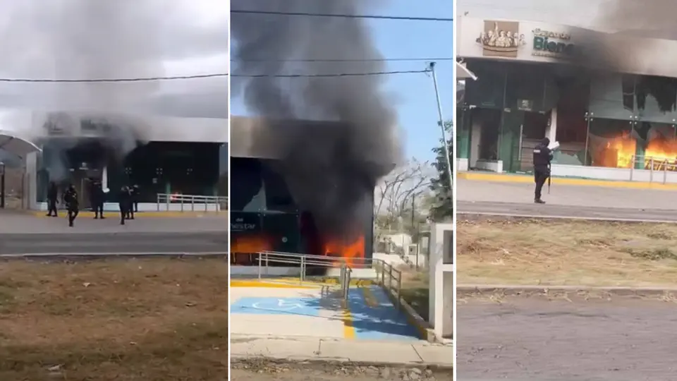 ¿Y ellos qué culpa tienen? Queman 51 sucursales del Banco del Bienestar tras muerte de “El Mencho”