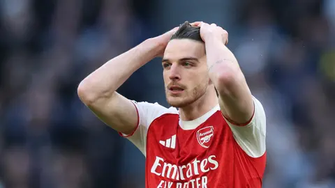 Declan Rice, futbolista del Arsenal | AP