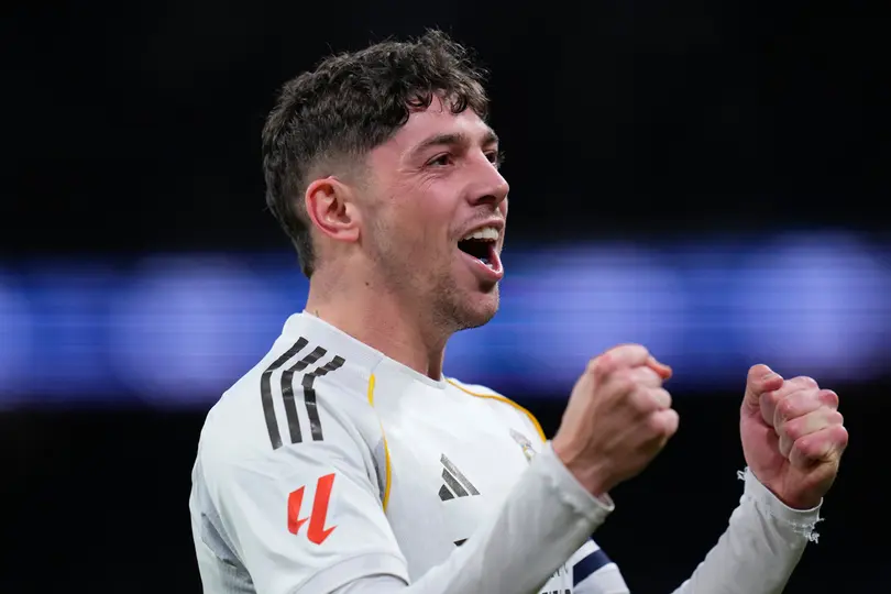 Federico Valverde en celebración con Real Madrid en LaLiga | AP