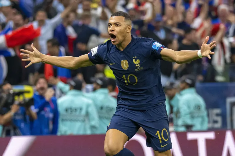 Kylian Mbappé en celebración con Francia en la Copa Mundial Qatar 2022 | MEXSPORT