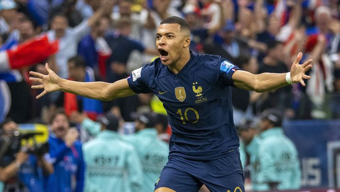Kylian Mbappé en celebración con Francia en la Copa Mundial Qatar 2022 | MEXSPORT