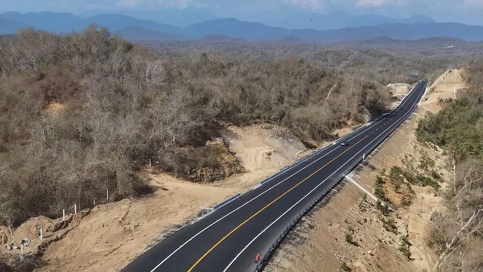 La obra busca mejorar la conectividad entre Oaxaca y Guerrero./ Gobierno de México