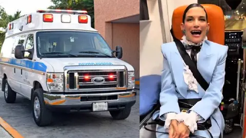 Natalia Jiménez ha sido criticada por usar una ambulancia como taxi. / IG: @nataliajimenezoficial