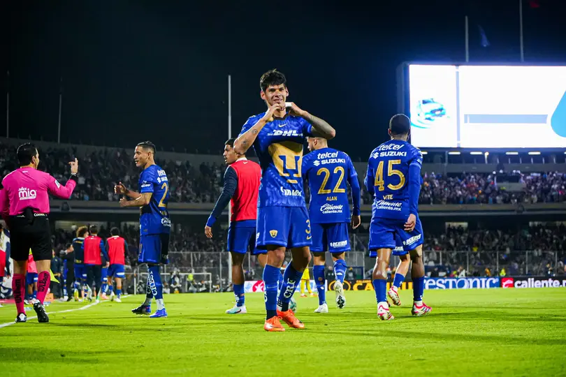 Robert Morales celebra su gol en el triunfo ante América en el Clausura 2026 de la Liga MX | IMAGO 7