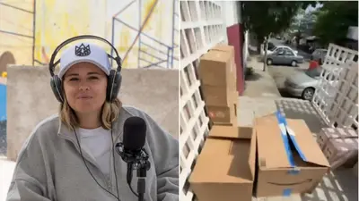 Saskia Niño de Rivera denuncia robo de donación para refugio en Acapulco; “el camión estaba vacío”