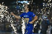 Pablo Bennevendo se une al 'Goya' de la afición antes de abordar el autobús rumbo a la final