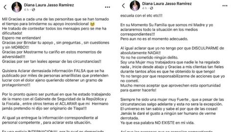 La familia del agresor pidió evitar la difusión de versiones no confirmadas./ Captura de pantalla