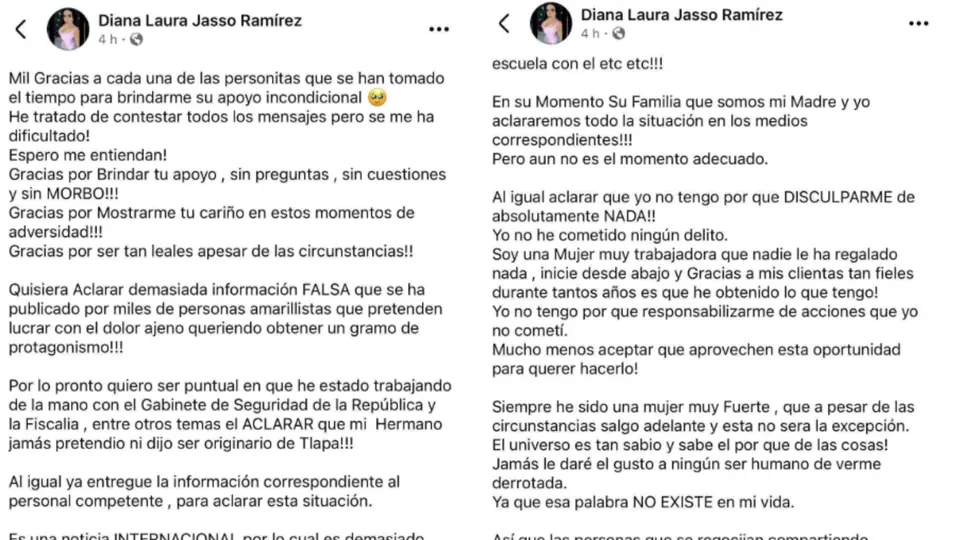La familia del agresor pidió evitar la difusión de versiones no confirmadas./ Captura de pantalla
