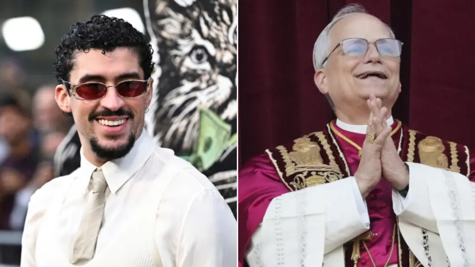 Bad Bunny y el Papa León XIV coincidirán en Madrid. / AP