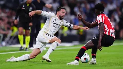 Dani Carvajal en su despedida del Real Madrid | AP