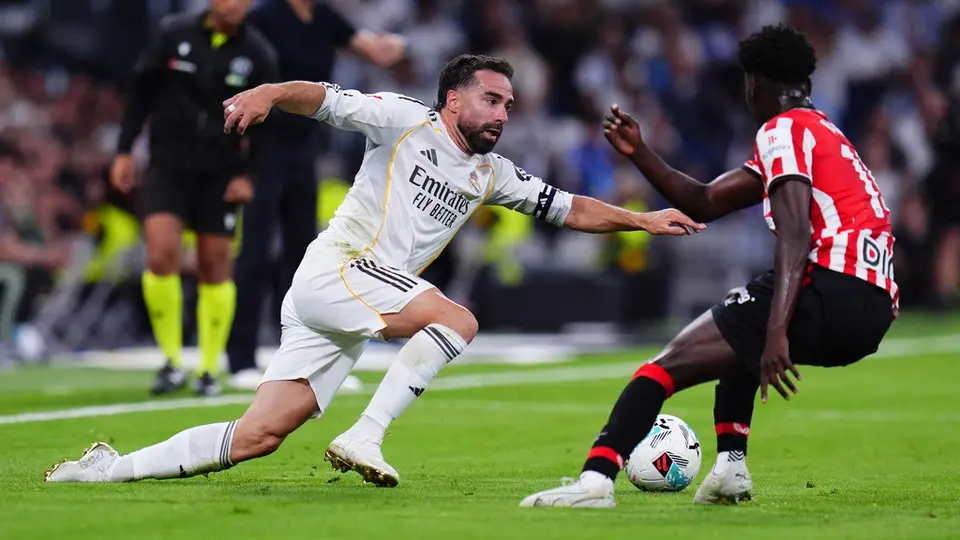 Dani Carvajal en su despedida del Real Madrid | AP