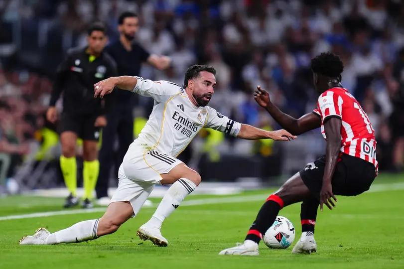 Dani Carvajal en su despedida del Real Madrid | AP
