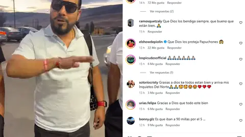 Los integrantes de Los Inquietos del Norte señalaron que todos se encuentran bien y fuera de peligro. /  @losinquietosdelnorteoficial