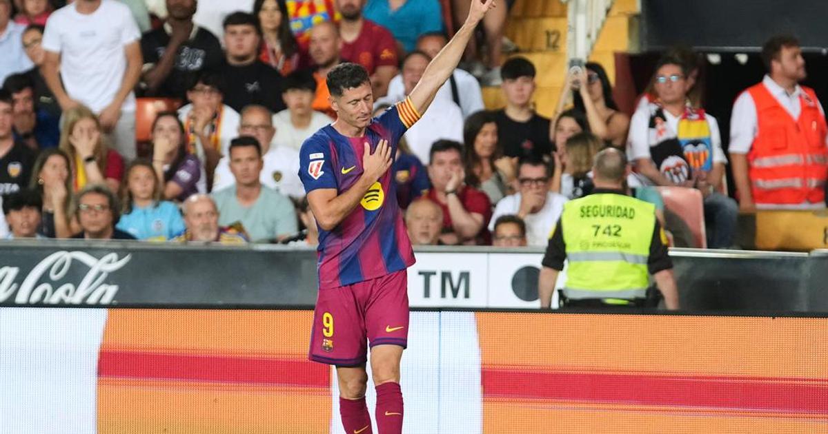 ¡Agridulce despedida! Lewandowski anota; pero, Valencia vence al Barcelona