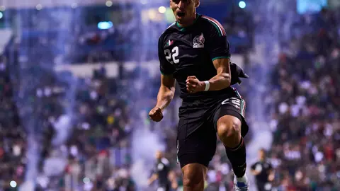 Memote Martínez celebra su gol ante Ghana | MEXSPORT