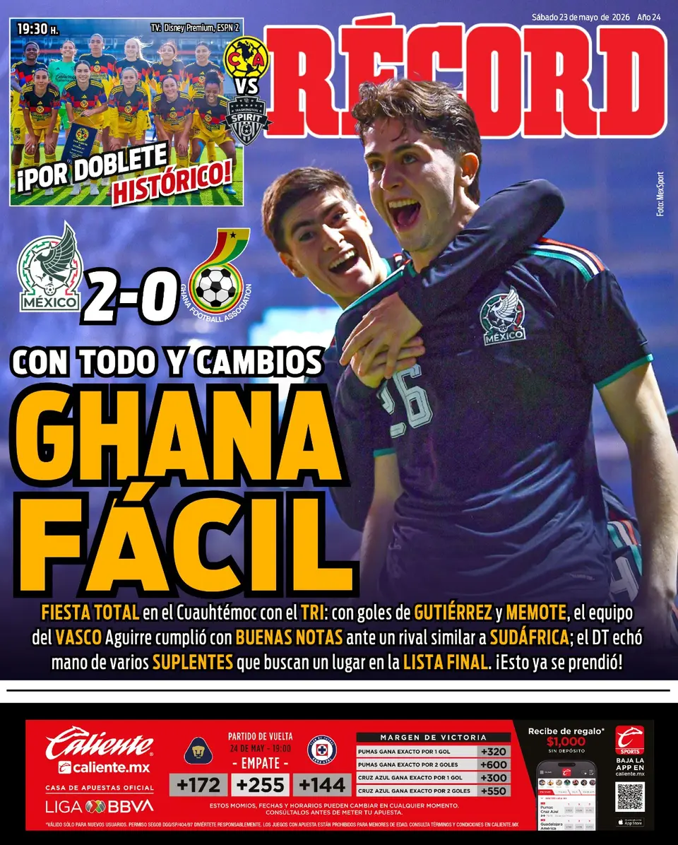 Portada RÉCORD 23 de mayo de 2026