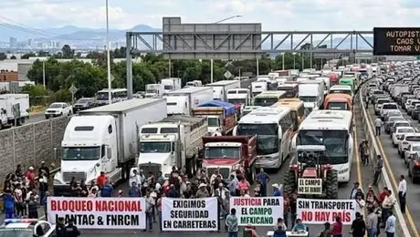 Transportistas convocan bloqueos en carreteras y amenazan con avanzar al Zócalo el día del México vs Chequia