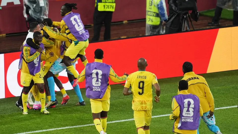 La Selección de Ghana en celebración en el Mundial 2026 | AP