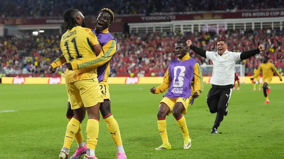 La Selección de Ghana en celebración en el Mundial 2026 | AP