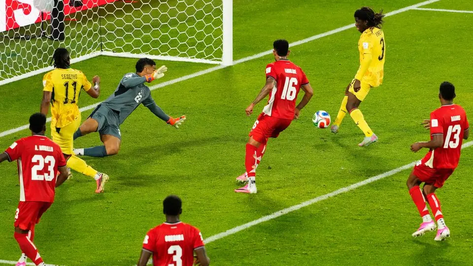 La Selección de Panamá en el partido contra Ghana | AP