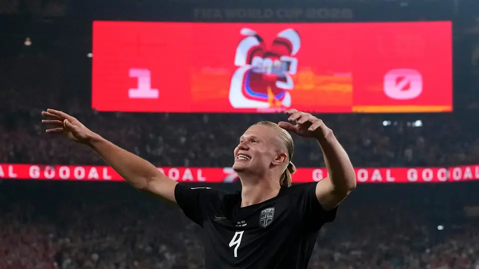 Erling Haaland, jugador de Noruega | AP