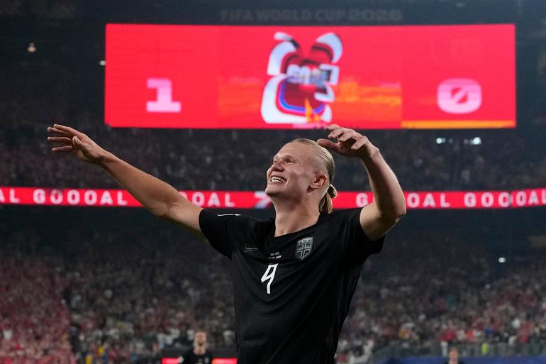 Erling Haaland, jugador de Noruega | AP