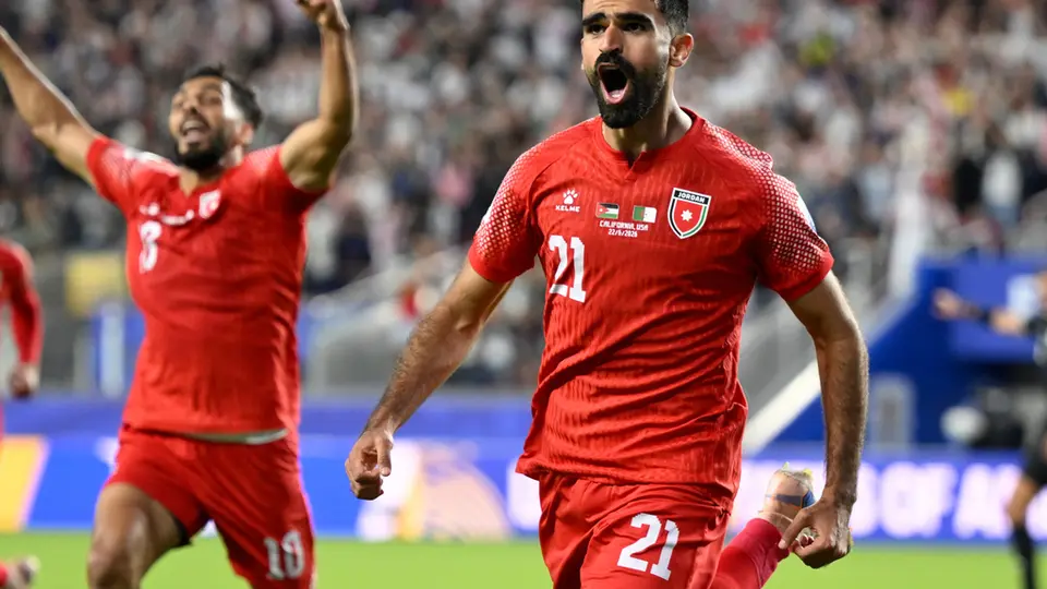 Nizar Al-Rashdan, en festejo de gol | AP