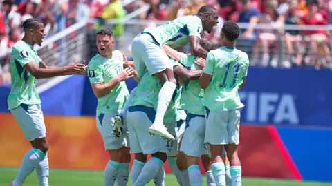 Jugadores de la Selección de Suiza en festejo en el Mundial 2026 | MEXSPORT