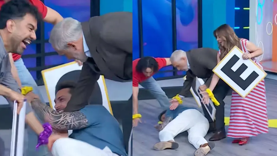 Andrea Legarreta, Raúl Araiza, Paul Stanley, Arath de la Torre, Andrea Escalona y Tania Rincón auxiliaron de inmediato a su compañero / Especial