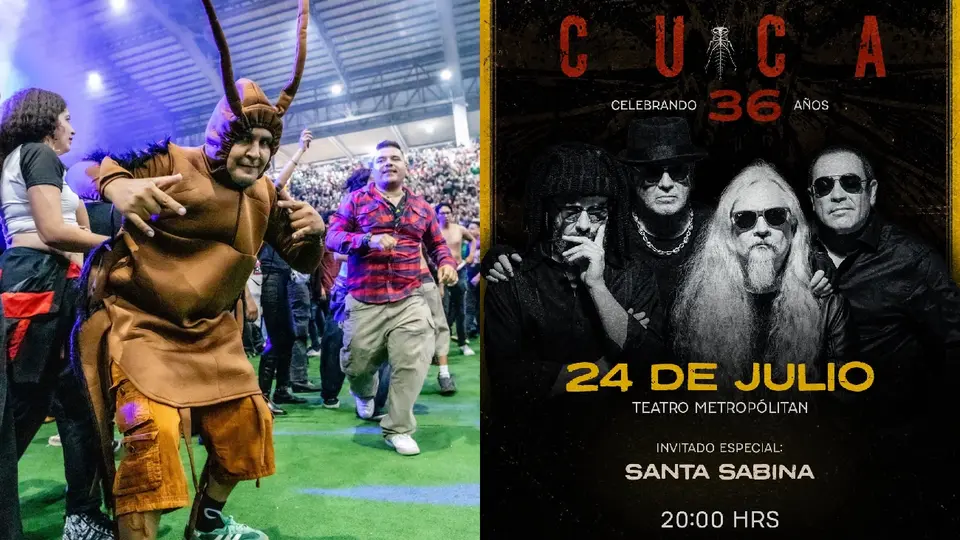 La banda alista un show en la Ciudad de México dentro del Teatro Metropólitan / FB: @cucaoficial